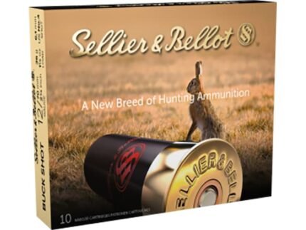 Sellier & Bellot Ammunition 12 Gauge 2-3/4" #4 Buckshot 27 Pellets