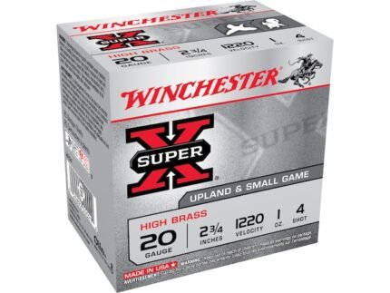 Winchester Super-X High Brass Ammunition 20 Gauge 2-3/4" 1 oz