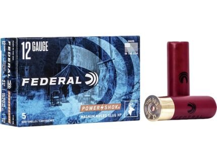 Federal Power-Shok Ammunition 12 Gauge 2-3/4" 1-1/4 oz Hollow Point Rifled Slug