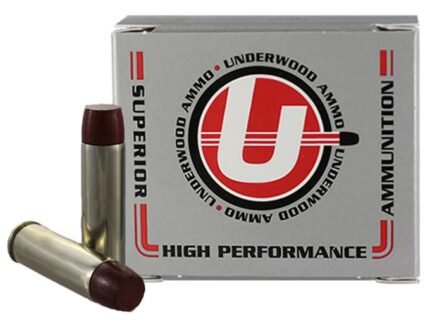 Underwood Ammunition 500 S&W Magnum 440 Grain Lead Flat Nose Gas Check Box of 20