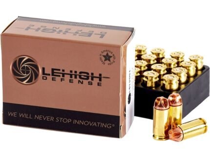 Lehigh Defense XD Ammunition 40 S&W 115 Grain Xtreme Defense Lead Free Box of 20